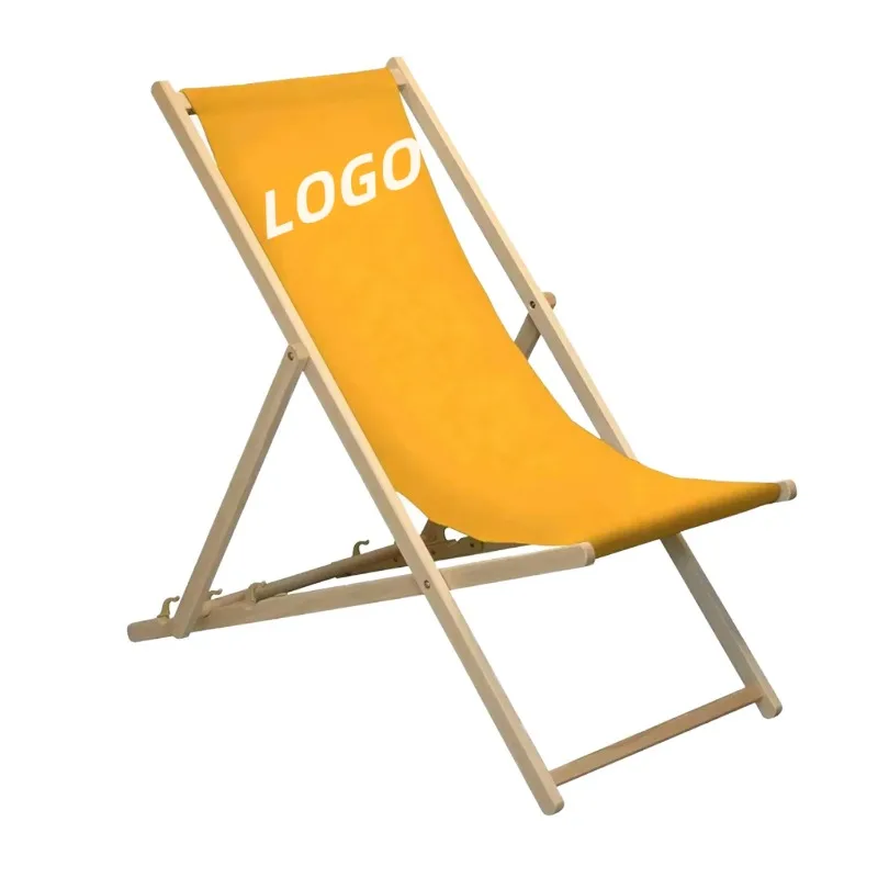 

Wholesale Customised Folding Wood Beach Chair Modern Portable Outdoor Reclining Furniture Manufacturer Direct