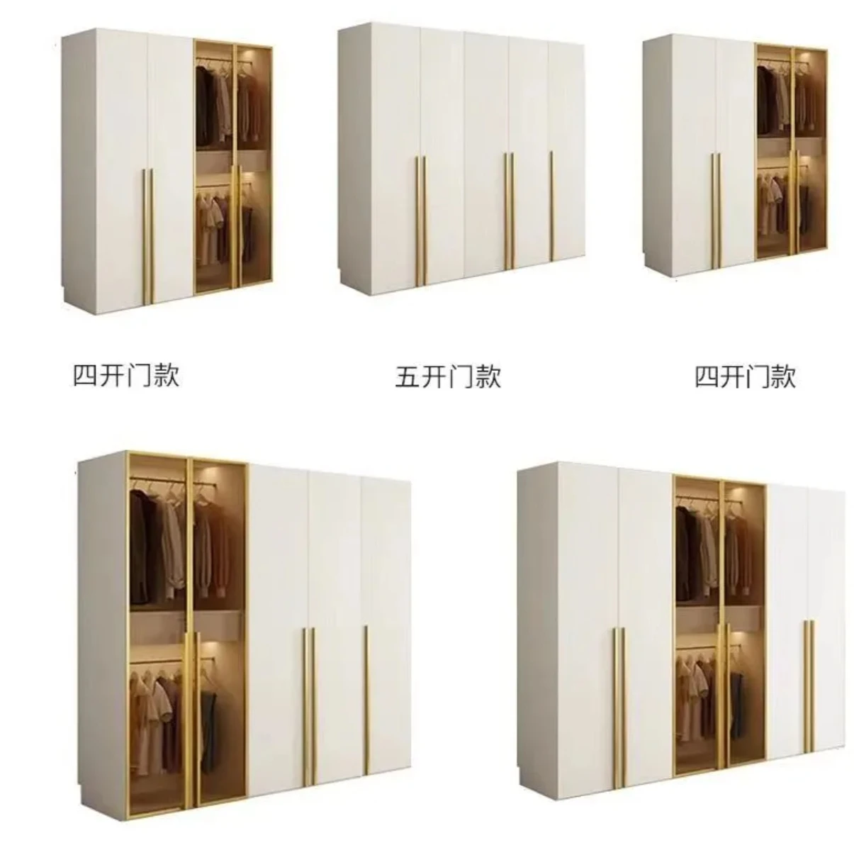 #Hostel Prints Balcony Wooden Wardrobe MDF Modern Minimalist Sliding Multi-functional General Use Home Furniture Bedroom