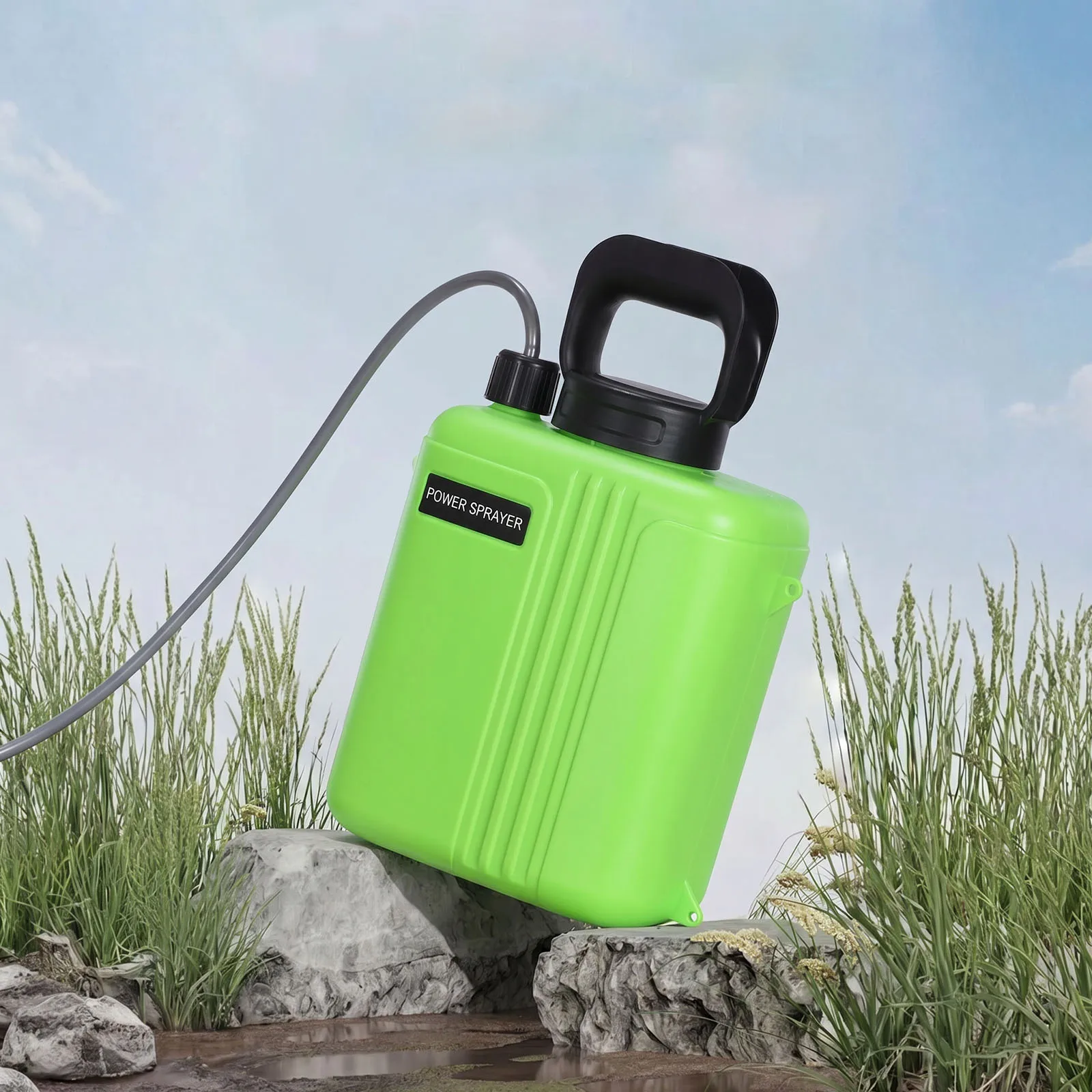 6/8L Battery Powered Sprayer with USB Rechargeable Handle 3 Mist Nozzles Garden Sprayer with Dual Spray Modes for Gardening