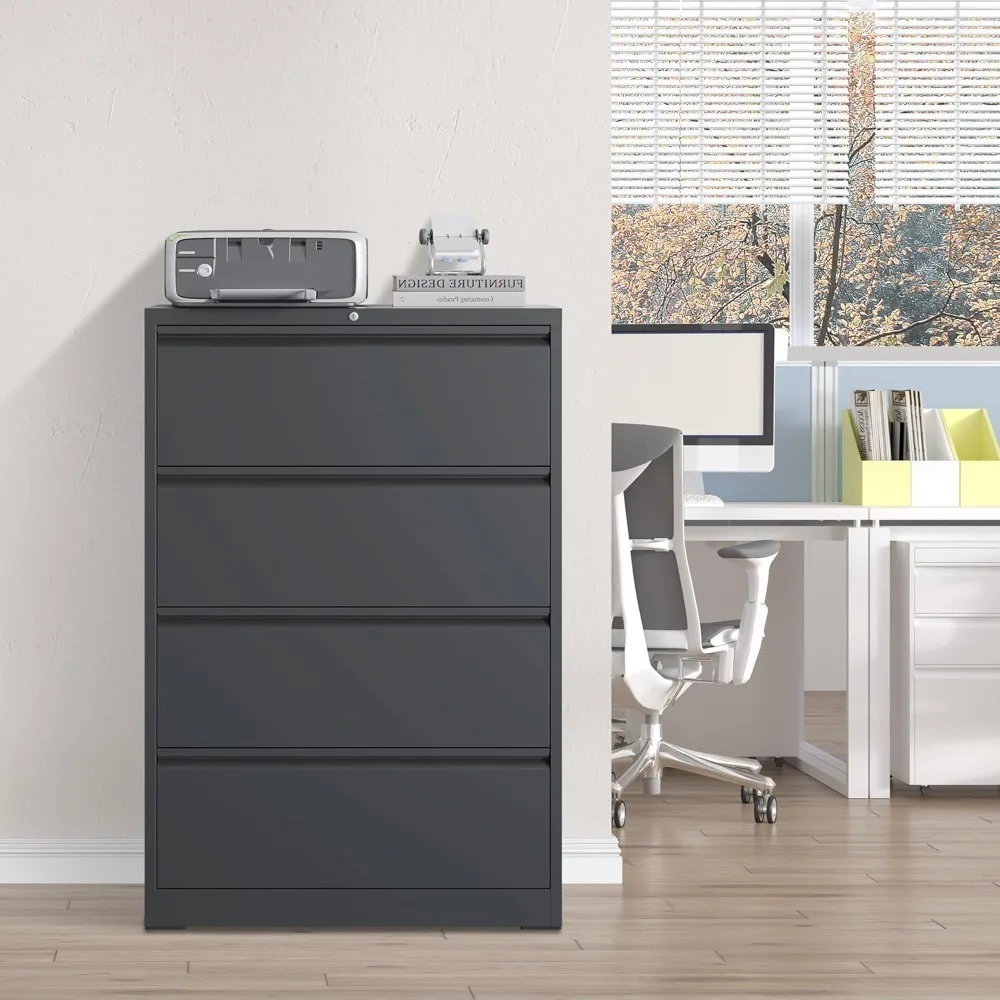 Metal Office Storage Filing Cabinet with Lock for Home Office,Horizontal Locking File Cabinet for