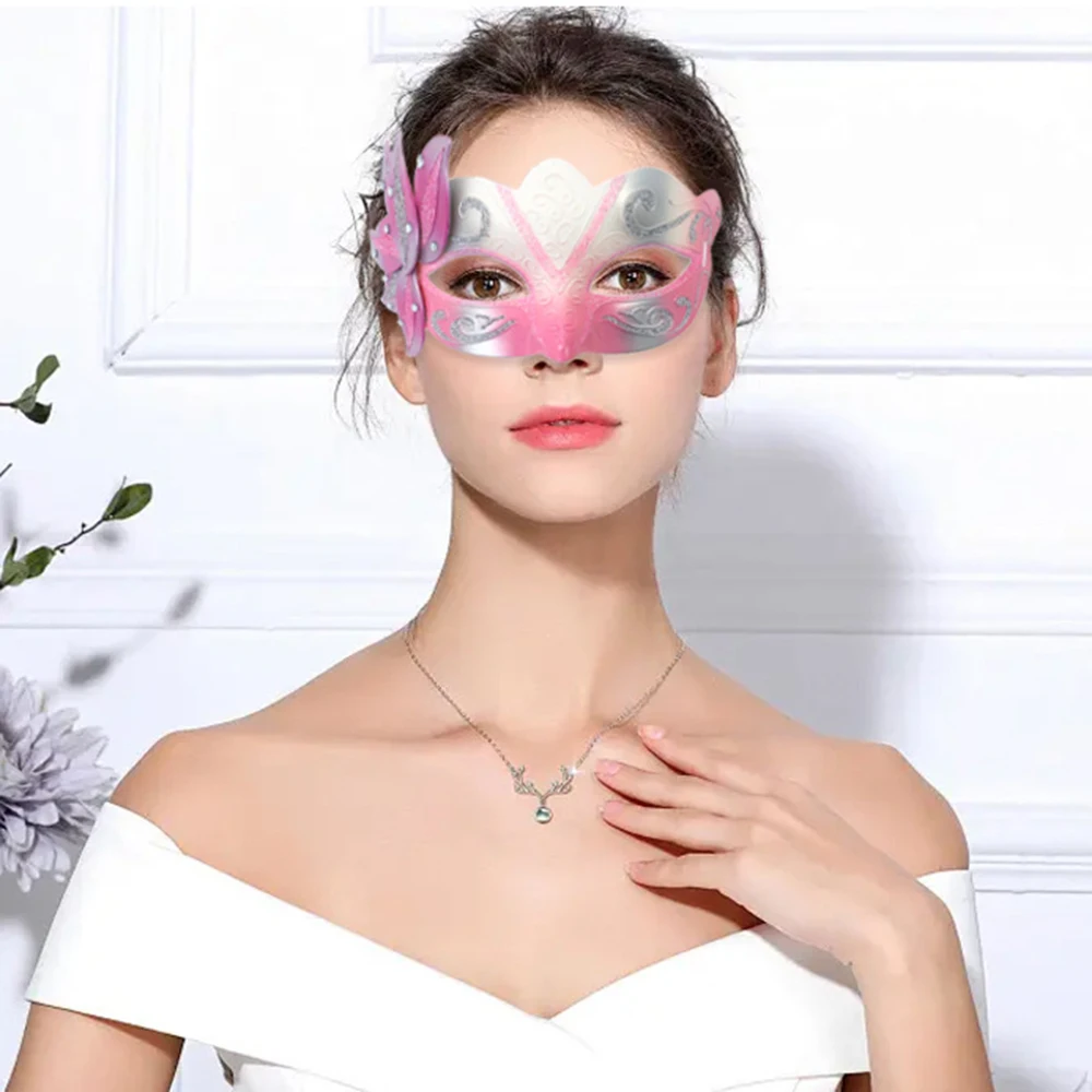 1 Pcs Masquerade Masks for Couple Venetian Woman Men PP Cosplay Costume Carnival Prom Party Personality Headdress Masks