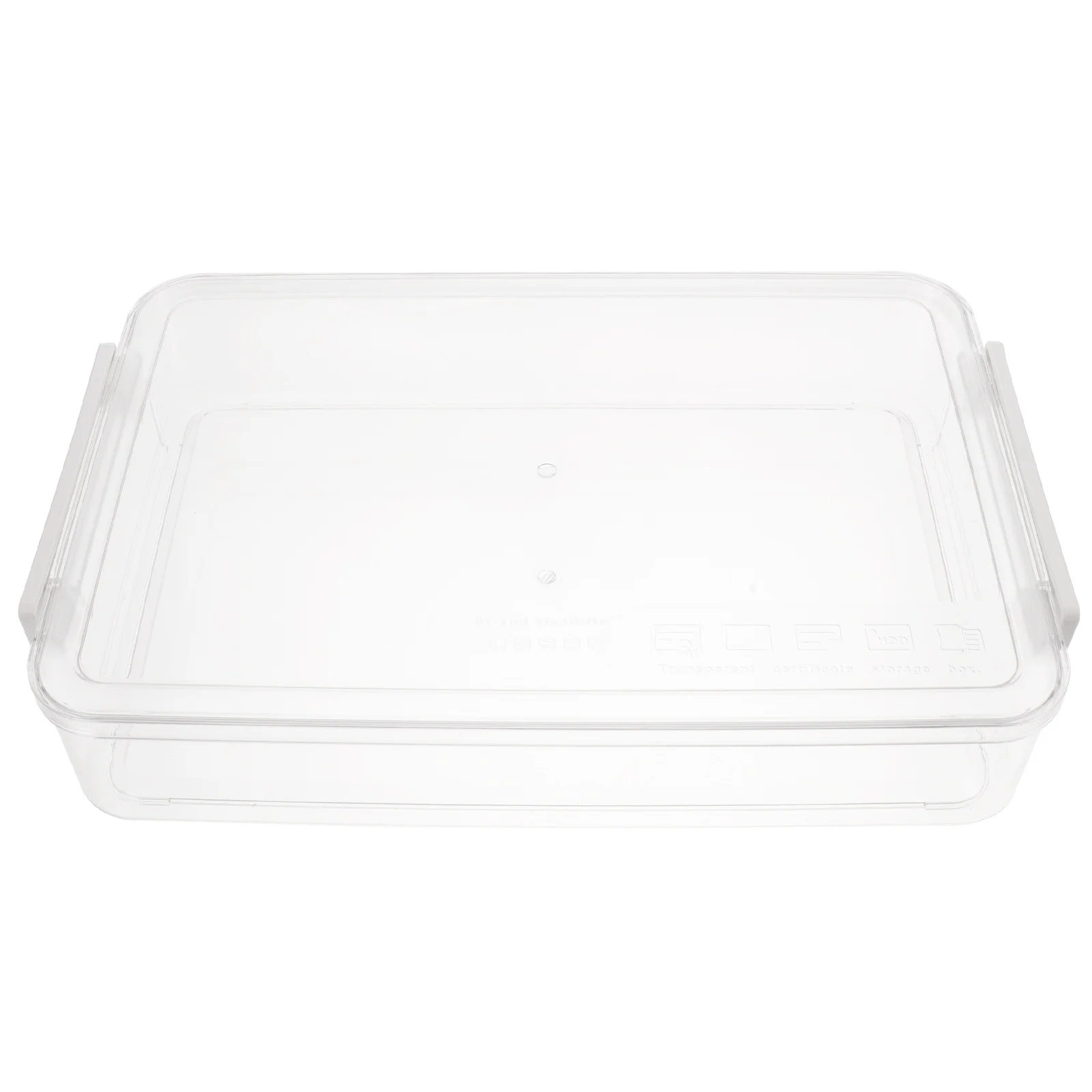 صندوق ملفات شفاف قابل للتكديس منظم تخزين المستندات للمنزل والمكتب صندوق مجلد الملفات صناديق المستندات مع غطاء