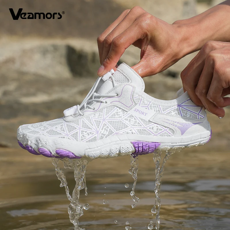 Non-slip Quick Dry Men Women Wading Shoes Unisex Breathable Beach Aqua Shoes Elastic Soft Sole Outdoor Water Sports Shoes