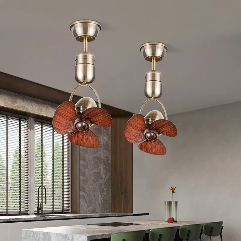 16 Inch Mini Ceiling Fan Wall Mounted Corner Shaking Design Large Air Volume Frequency Conversion Motor For Kitchen Bar Study