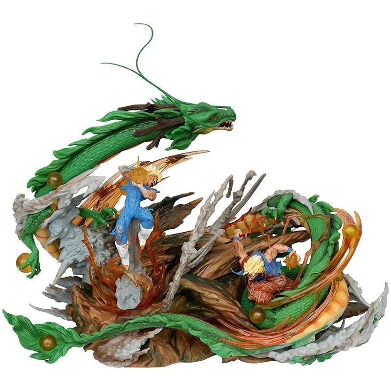 

Kawaii Dragon Ball Wukong Vs Vegeta Figure Anime 24cm Cartoon Child Toy Periphery Collection Model Room Ornament Festival Gift