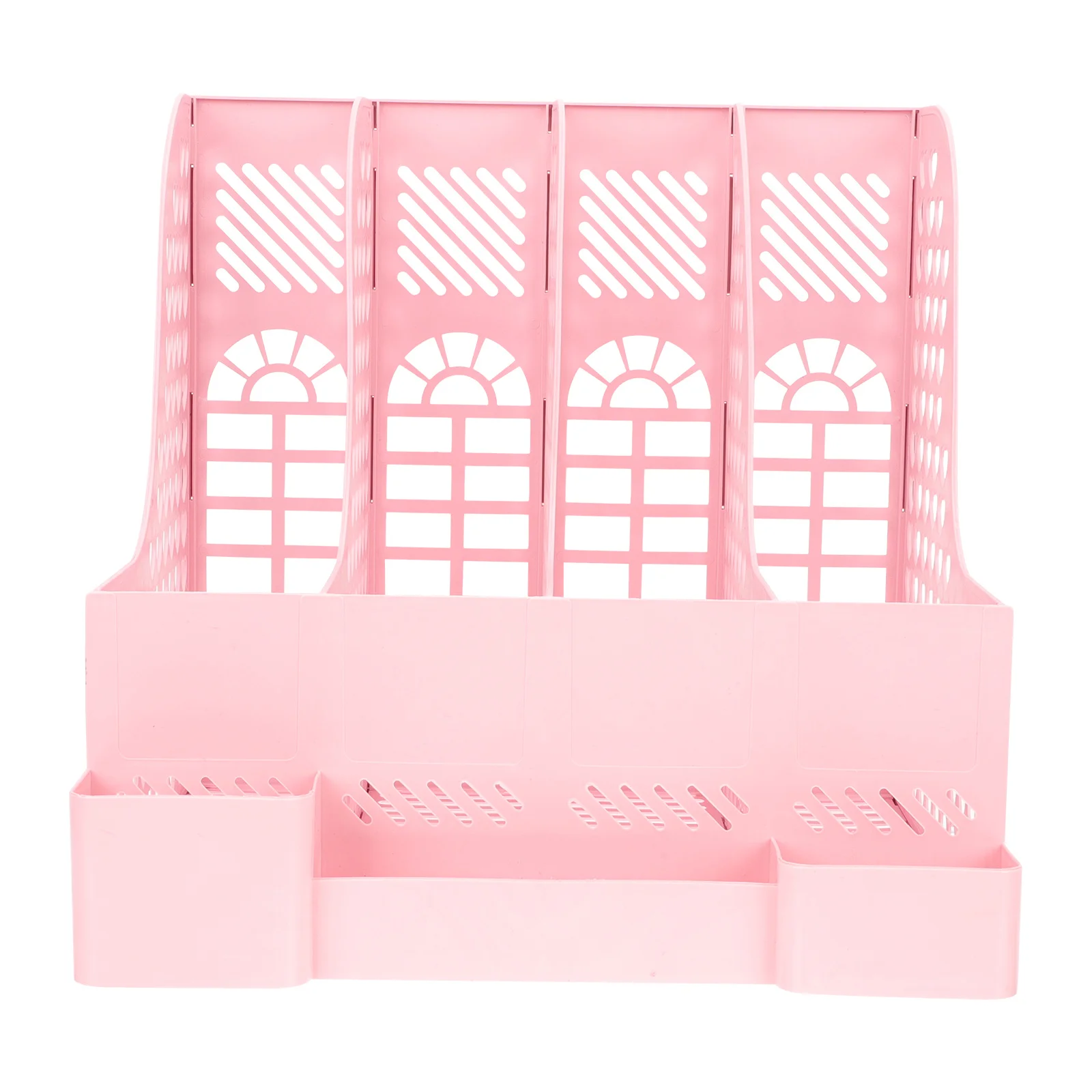 منظم الكتب البلاستيكية، تصنيف واضح، لوازم مكتبية، تخزين مريح لملفات الكتب والمجلات المنزلية #6