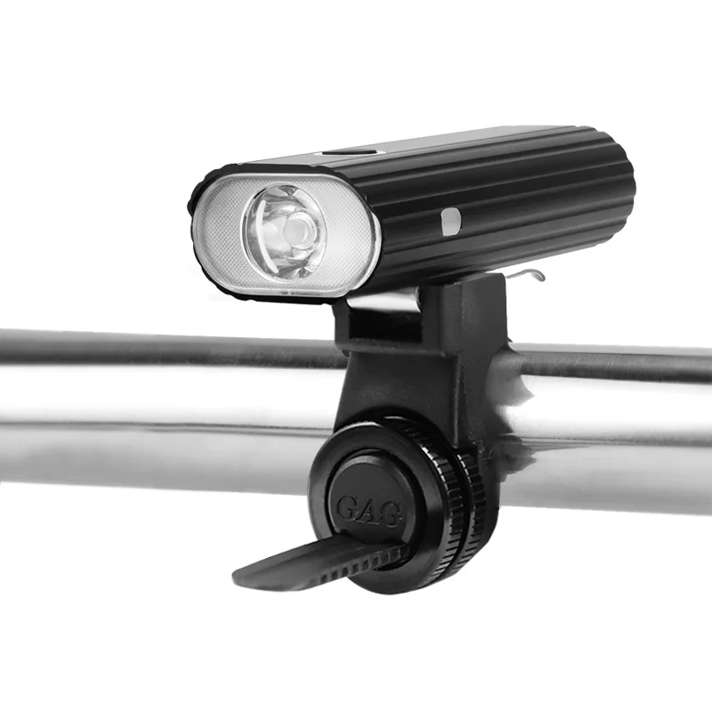 Outdoor USB Rechargeable 6 Modes Aluminum Alloy Waterproof LED Front Flashlight Bicycle Light for Night Riding and Cycling