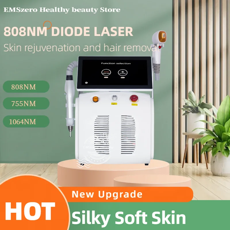

Salon Clinic Permanent Hair Removal 808 Semiconductor Laser High Power Hair Removal Machine Price 755 808 1064nm Diode Laser