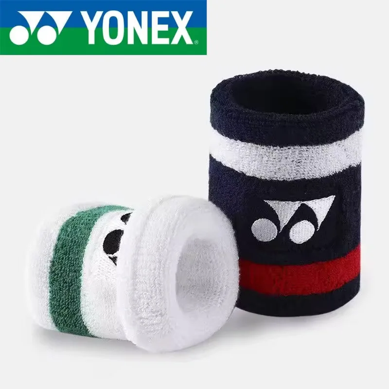 Yonex Badminton Tennis Polsband Klassiek 75-jarig Jubileum Sport Zweet-Absorberende Fitness Anti-Verstuiking Verdikte Polsbescherming