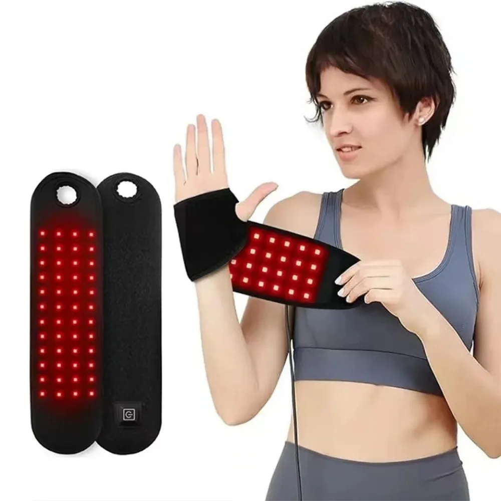 Red＆Infrared LED Light Pad Infrared Pad for Burning Fat Perspiration Belly Slimming Pain Relief for Neck Waist,Knees,Arms,Wrists