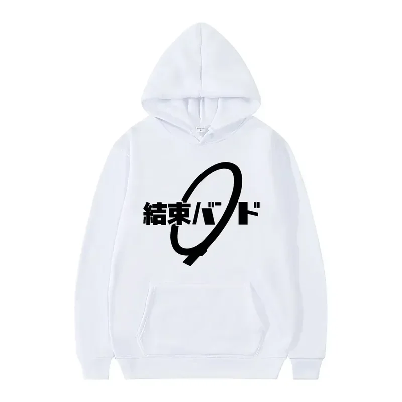 Anime Cos BOCCHI THE ROCK! Hoodie Kessoku Band Logo Couples Hoodies Goto Hitori Ijichi Nijika Cospaly Oversized Long Sleeve Male