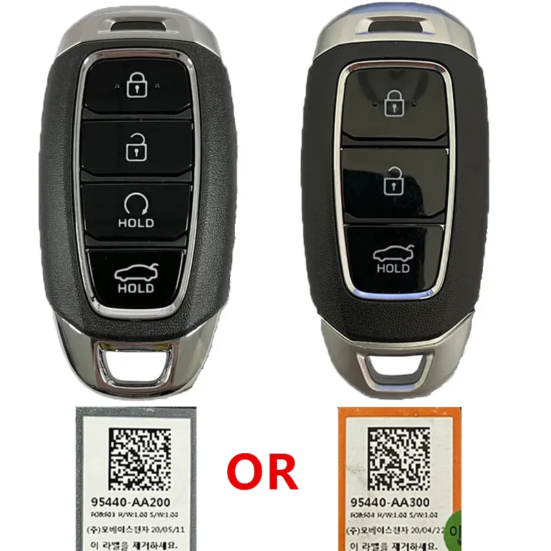 KEYECU OEM Original Smart Remote Proximity Key FOB 434MHz 4Button 95440-AA200 OR 95440-AA300 3Btn for Hyundai Elantra 2020 2021