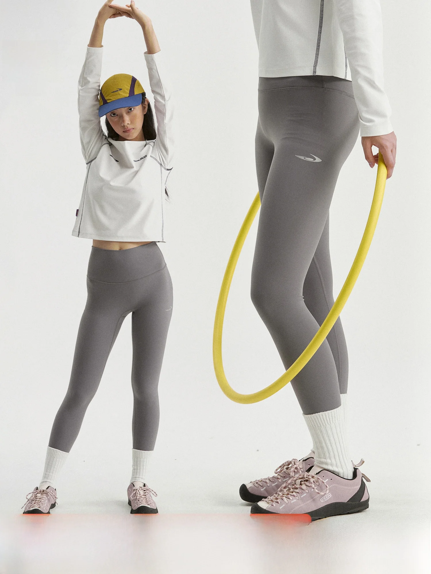 

NewJNXS High-Waist Yoga Pants Men's Elastic Lycra Fabric Relay Race Butt-Lifting Sports Casual Trousers High Elastici