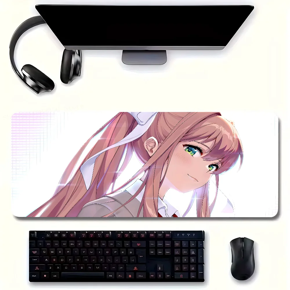 DDLC D-Doki Literature Mousepad Non-slip Suitable For Office Computers Laptops E-sports Game Desk Mats XXL Keyboard