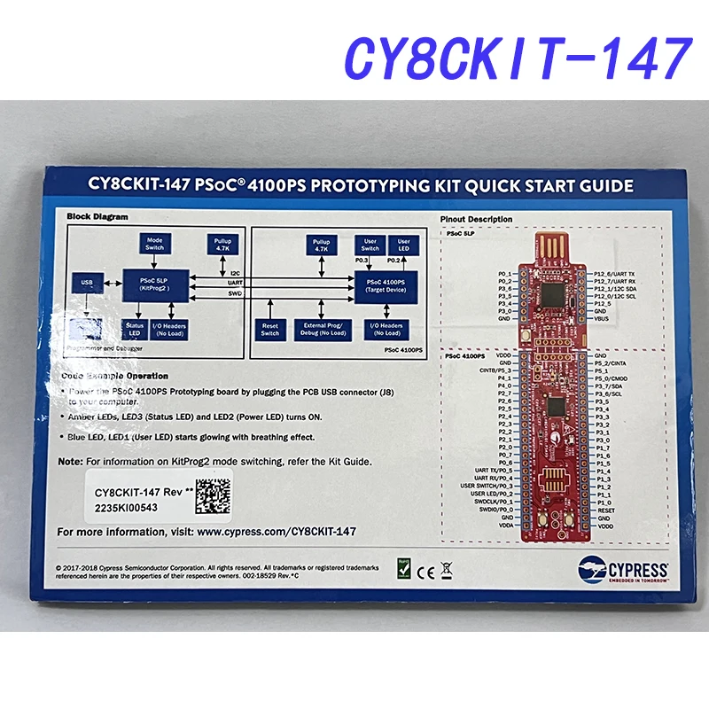 CY8CKIT-147 PSOC 4100PS zestaw do prototypowania