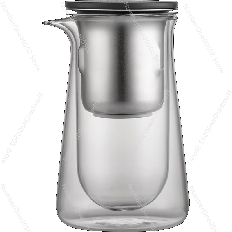 

Магнитный пресс, гравитационная чайная чашка, стеклянная чайная чашка с двойными стенками и разделением чая и воды, герметичная