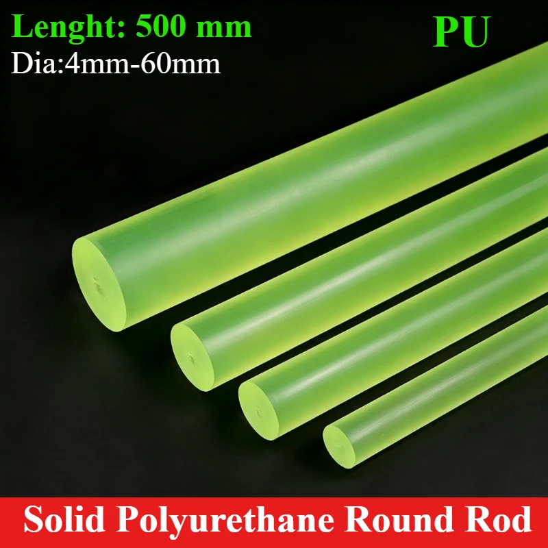 1/2Pcs Polyurethane Rod Bar PU Round Rod Dia.4mm 5mm 6mm 8mm 10mm 12mm 14mm 15mm 16mm 18mm 20mm 22mm 25mm 28mm 30mm 35mm to 60mm