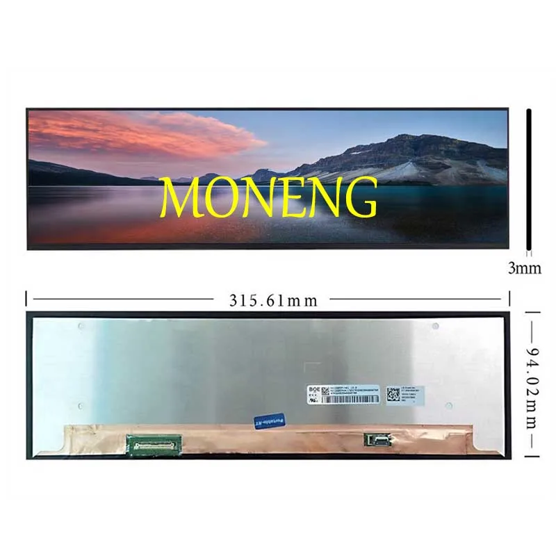 A+ 12.6 Inch Long Strip Screen Display NV126B5M 1920*515 HDMI Board For Hyte Y60 Computer Main LCD Panel