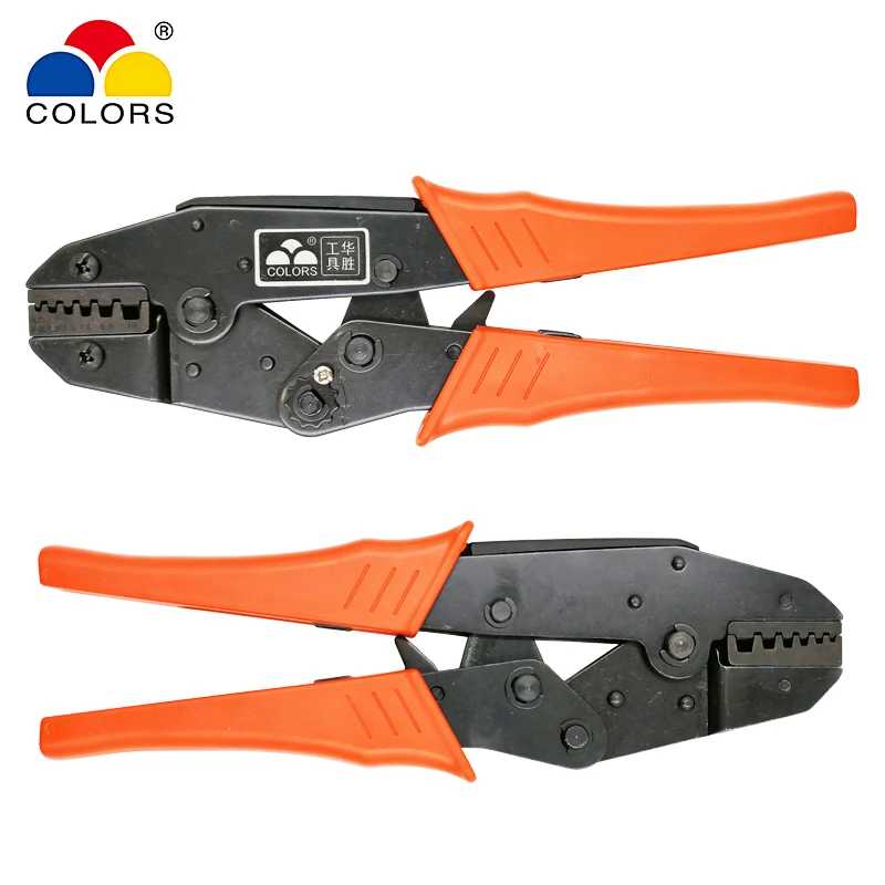 Crimping pliers tools for insulated non-insulated ferrules tubular terminal self-adjusting 230mm pliers 10-35mm2 7-2AWG