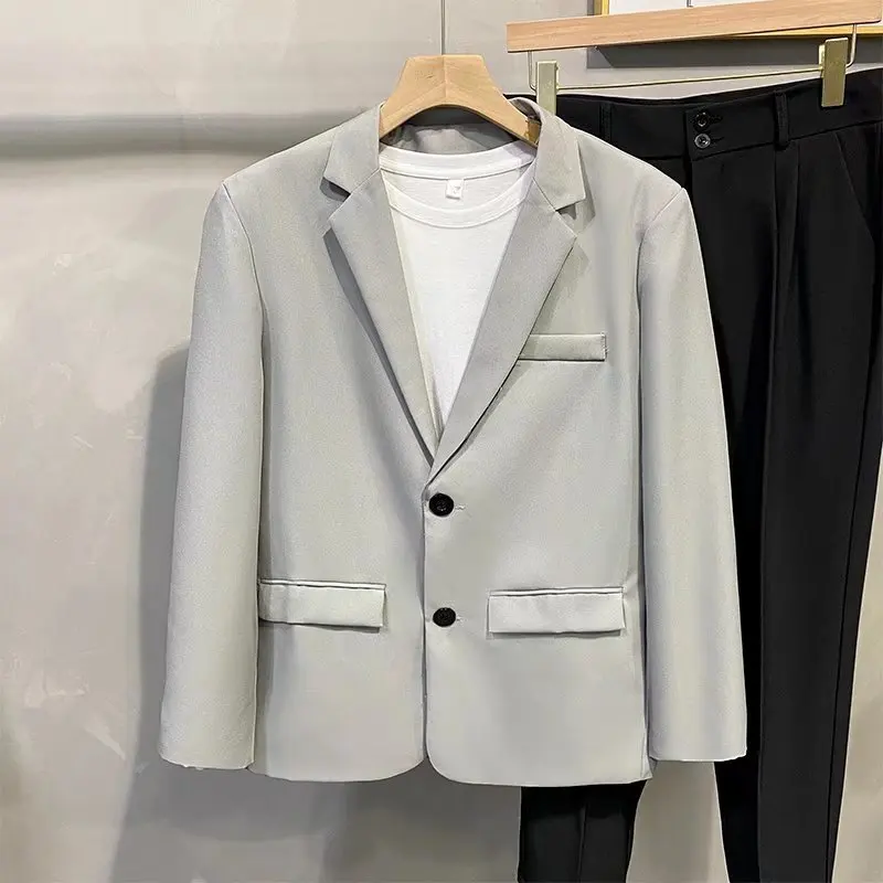 Men's slim casual British professional suit small suit solid color jacket groom wedding dress F8811