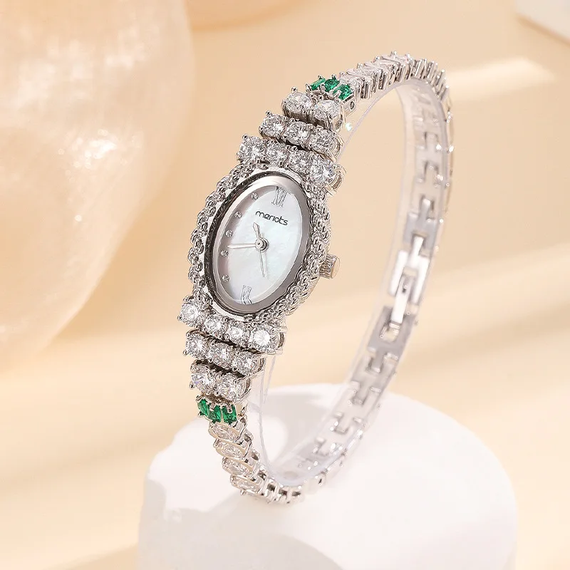 

Luxury Princess Watch Cubic Zirconia Elements Crystal Bracelet Watch For Women Daily Party Evening Wear Bride Watches Jewellery