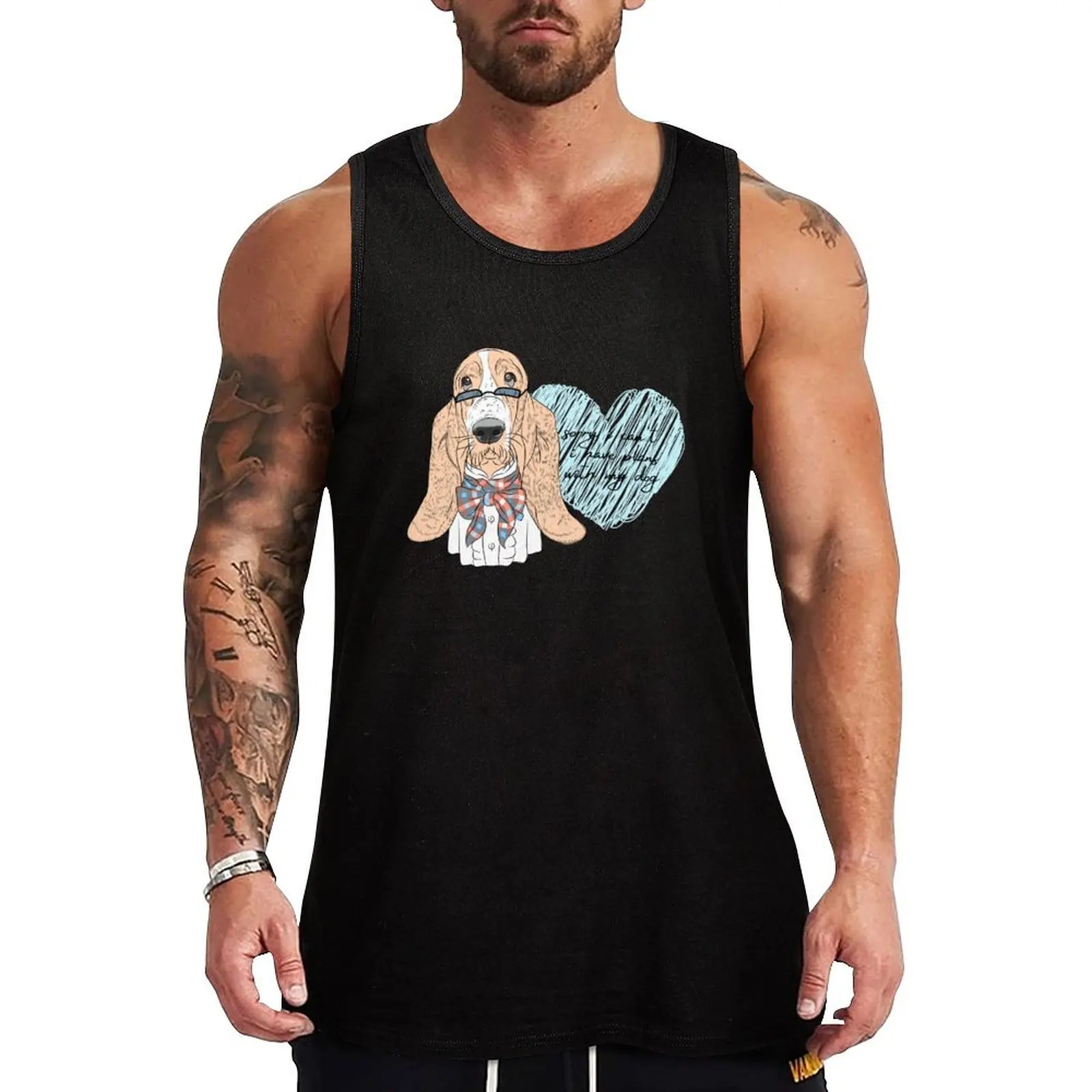 

Basset Hound Dog : Sorry I cant I have Plans With My Dog Tank Top quick-drying t-shirt