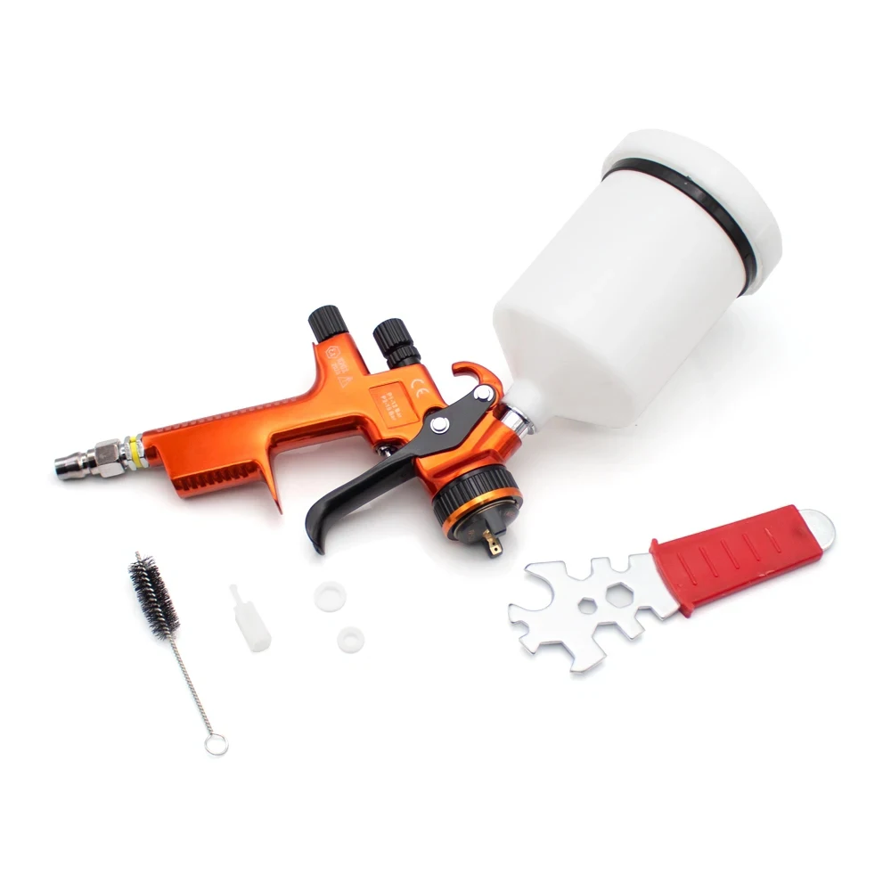 TV-1200 Auto Sheet Metal Paint Spray Gun High Atomization HVLP Adjustable Pneumatic Sprayer 1.3MM Standard Nozzle G1/4 Interface