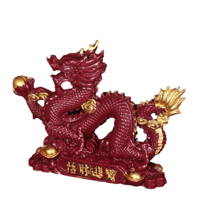 

Vermilion sand, purple gold sand, attracting wealth and treasures, auspicious dragon tabletop decoration