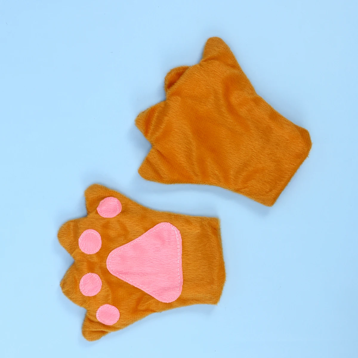 

Children Performance Costume Bear Cosplay Stage Set Brown Gloves 44-80cm Waist Mesh Skirt Animal Headband Bow Tie Tail