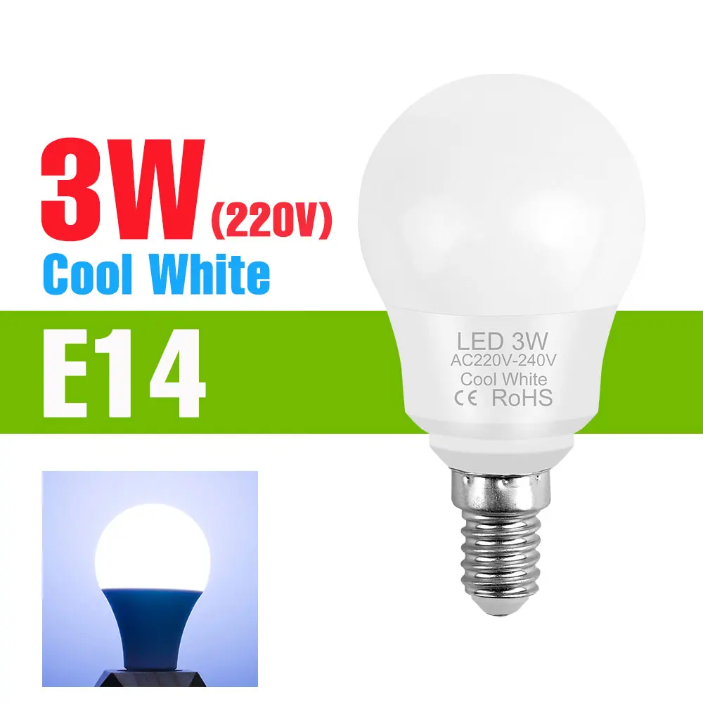20W LED Gloeilamp E27/E26 Lamp E14 Kroonluchters Lampen 3W 6W 9W 12W 15W 18W 3000K/6500K Energiebesparende AC220V Voor Thuis Woonkamer