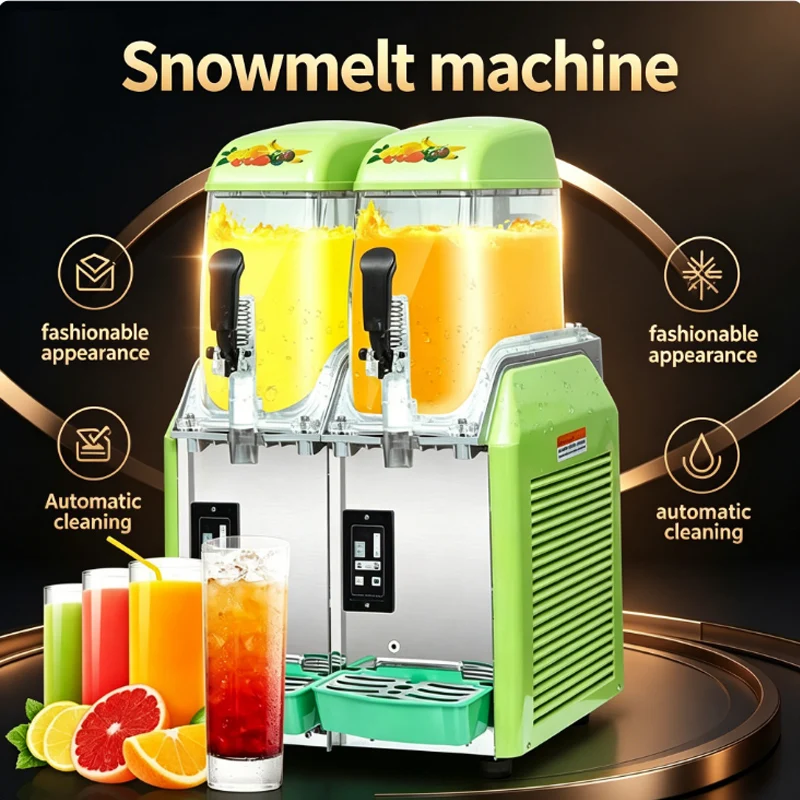 Hot Sale Four Tanks 48L Commercial Snow Melting Machine Beverage Fruit Juice Cold Drink Dispenser  1500W