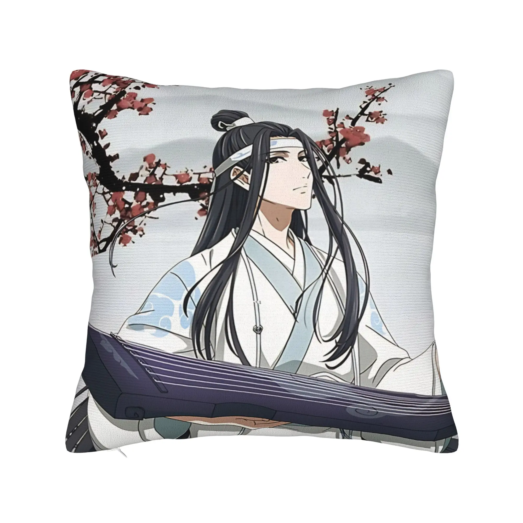 Lan Wangji Mo Dao Zu Shi Pillow Case Grandmaster Of Demonic Cultivation Soft Pillow Cover For Sofa Car Home Decor Pillowcases