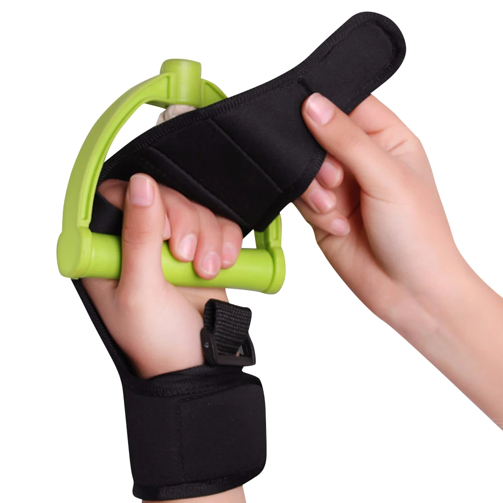 

Finger Splint Brace Auxiliary Training Glove Hemiplegia Rehabilitation Anti Slip Wrist Support Elastic Cloth Adjustable Straps