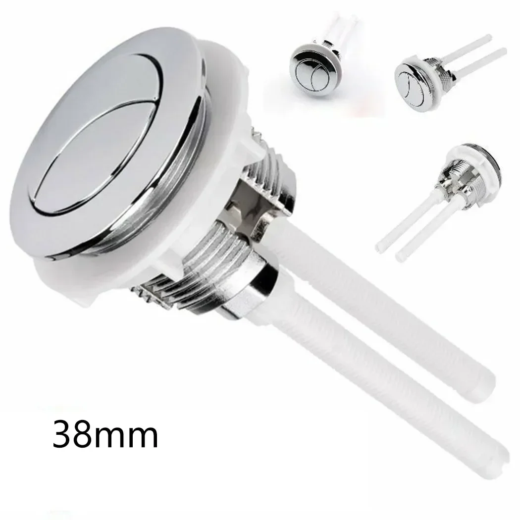 Dual Flush 38mm Toilet Water Tank Round Valve Rods Push Buttons Water Saving For Cistern Bathroom Toilet Accessory