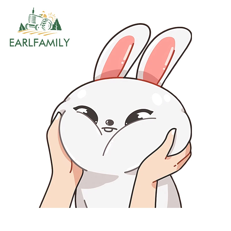EARLFAMILY Bang Chan Felix Lee Know Chang Bin Hyun Jin Chibi Car Stickers Rabbit Kawaii Kids Decals Windows Accessories