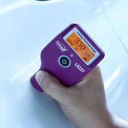LS237 Car Paint Thickness Gauge Type-C Charge for Checking Auto Coating Identify Ferrous Putty Three Color and Rotatable Screen