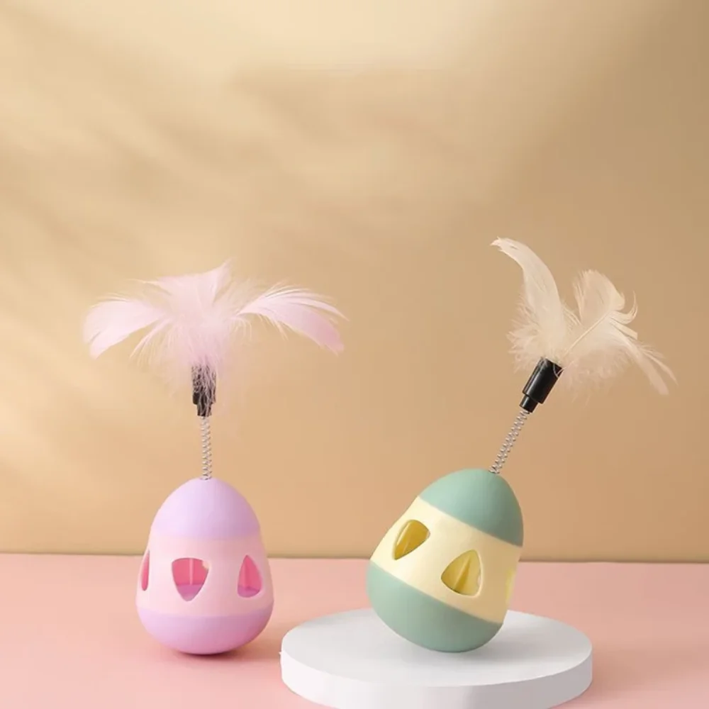 

New cat toy tumbler feathers leaking toys toys tease cat sticks and cats are self-exciting and relieve boredom.
