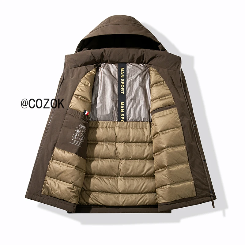 COZOK piumino da uomo abbigliamento firmato uomo giacche corte giacche imbottite leggere Casual uomo Sack cappotto freddo maschile per l'inverno