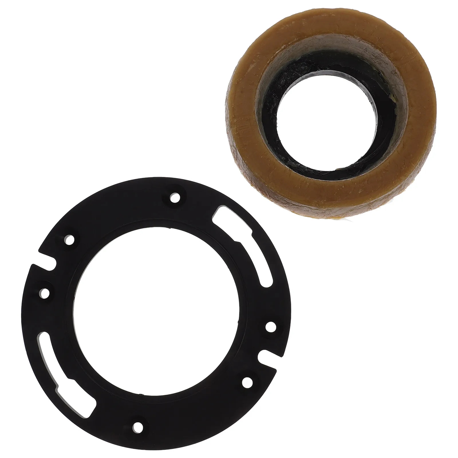 1Set Toilet Flange Wax Ring Kit for Toilet Bowl Seal Repair Easy Install No Tools Needed Heavy Duty Sealing Ring Bathroom