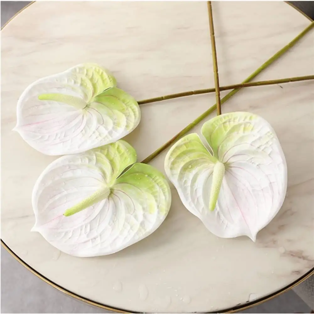 Garden Home DIY Bridal Elegant Silk Plants Artificial Calla Lilies Anthurium Fake Flowers