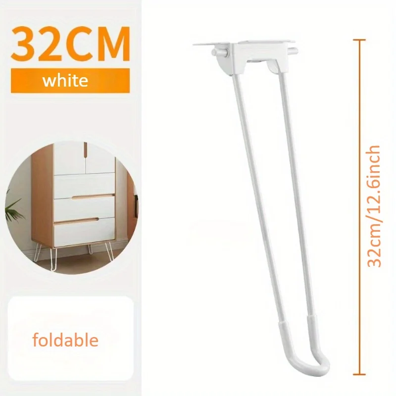4pcs Folding Table Legs Duty Metal Table Legs Set Folding Furniture Foldable Laptop Coffee Table Replacement Bed Cabinet