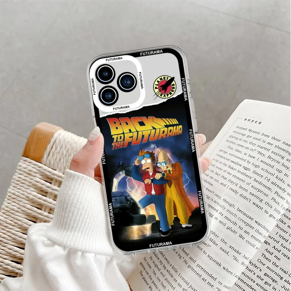 Cartoon F-Futuramas Phone Case For Samsung Galaxy S23 S22 S21 S20 Plus lite Ultra Transparent Shell