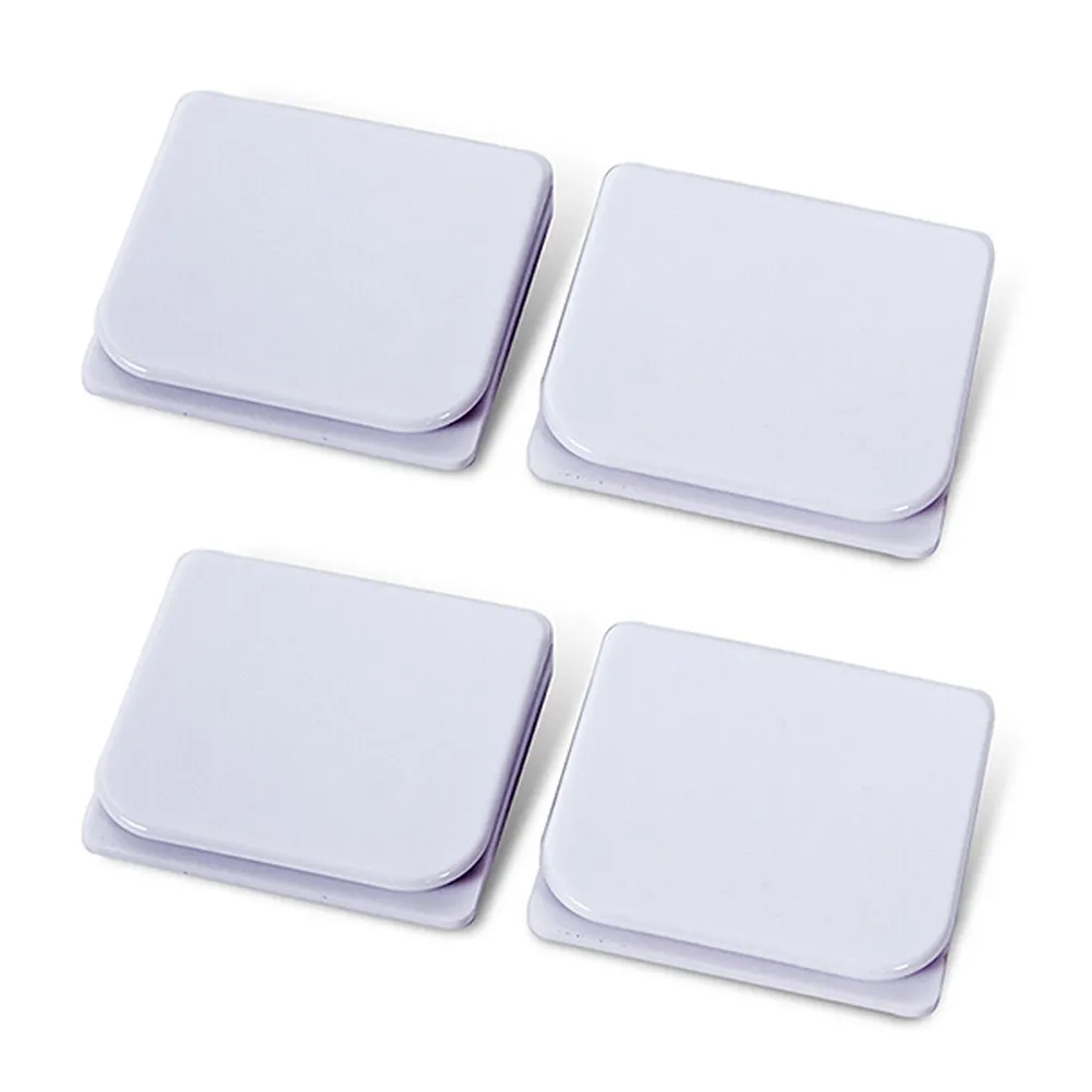 6Pcs Anti-Wind Shower Curtain Clips with Strong Adhesive Back for Smooth Walls Tiles Water Leakage Protection Bathroom Drape
