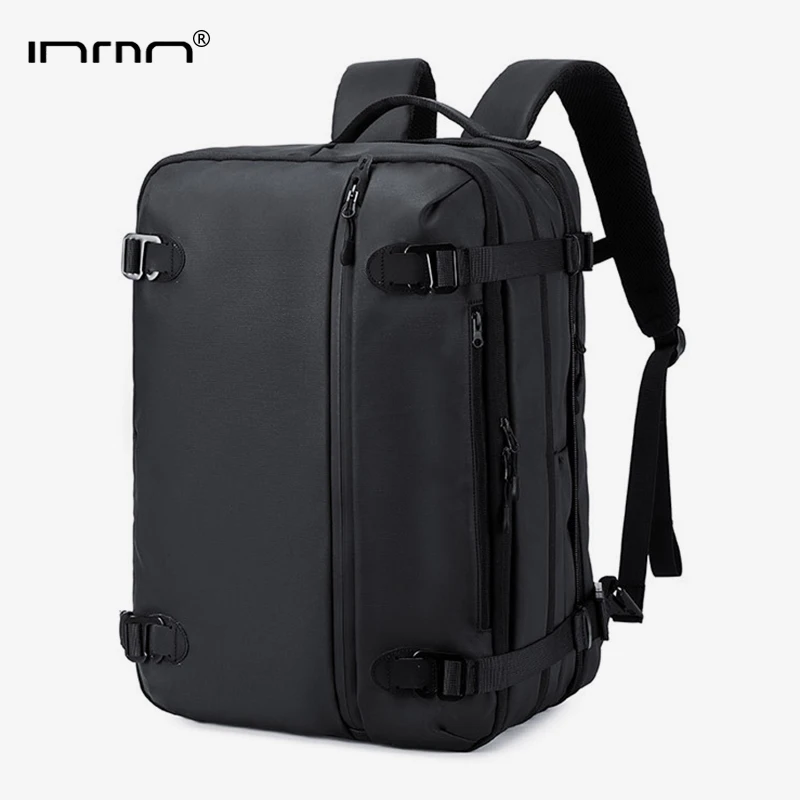 

INRNN New Men Large Capacity Laptop Backpack Waterproof Expandable Travel Bags
