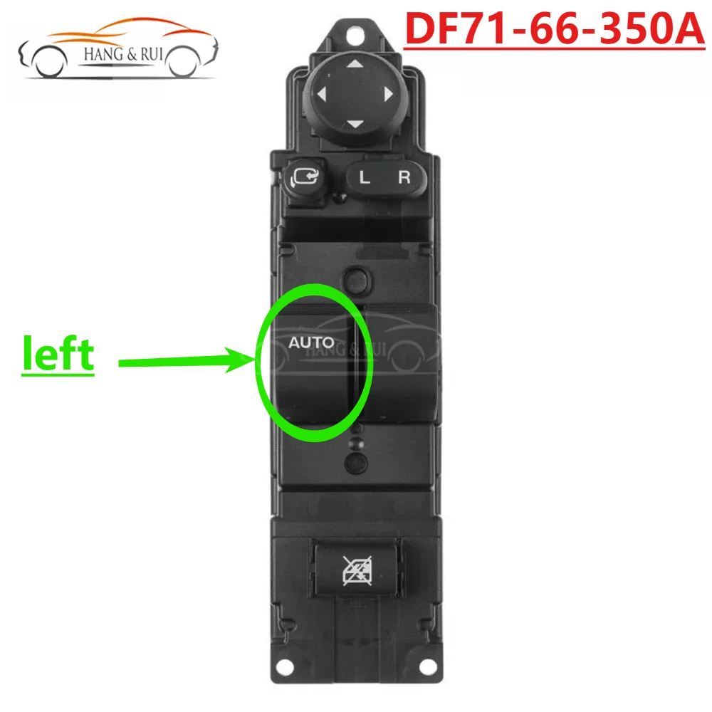 

Кнопка управления стеклоподъемником передней левой двери DF71-66-350A DF7166350A для Mazda 2