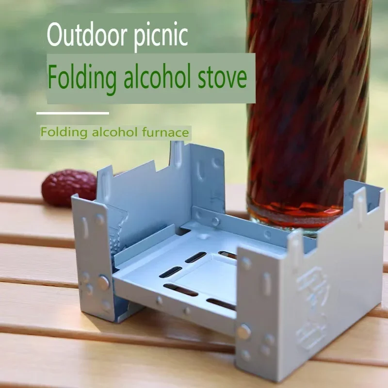 Estufa de Alcohol de bolsillo, quemador ultraligero para acampar, cocina plegable Esbit, sistema de combustible para mochilero, juego de cocina portátil para senderismo