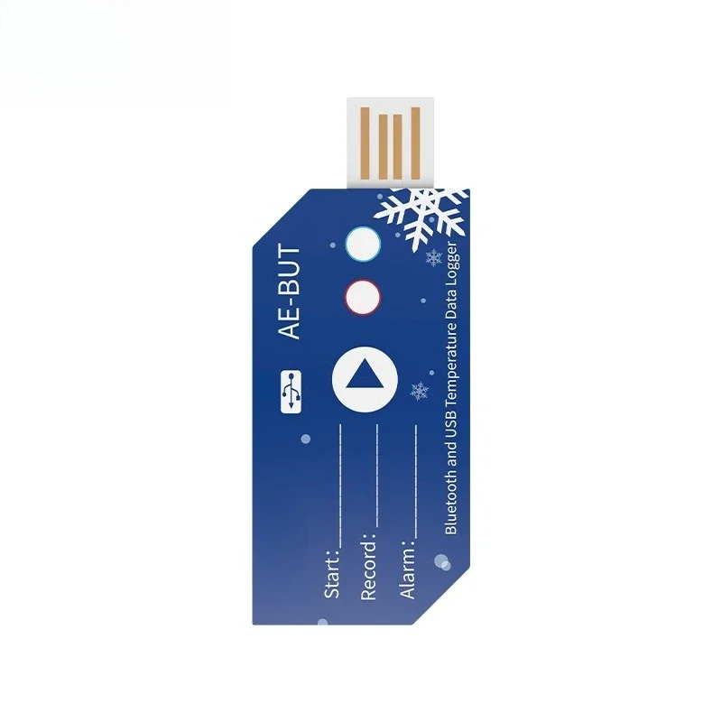 Jieyi Disposable USB Temperature Logger PDF Report Fresh Drug Cold Chain APP Bluetooth