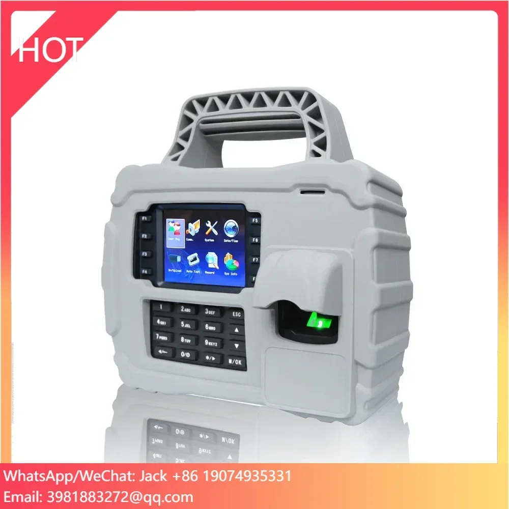 

Портативный считыватель отпечатков пальцев для учета рабочего времени с аккумулятором 7600 мАч сверхдлительного срока службы