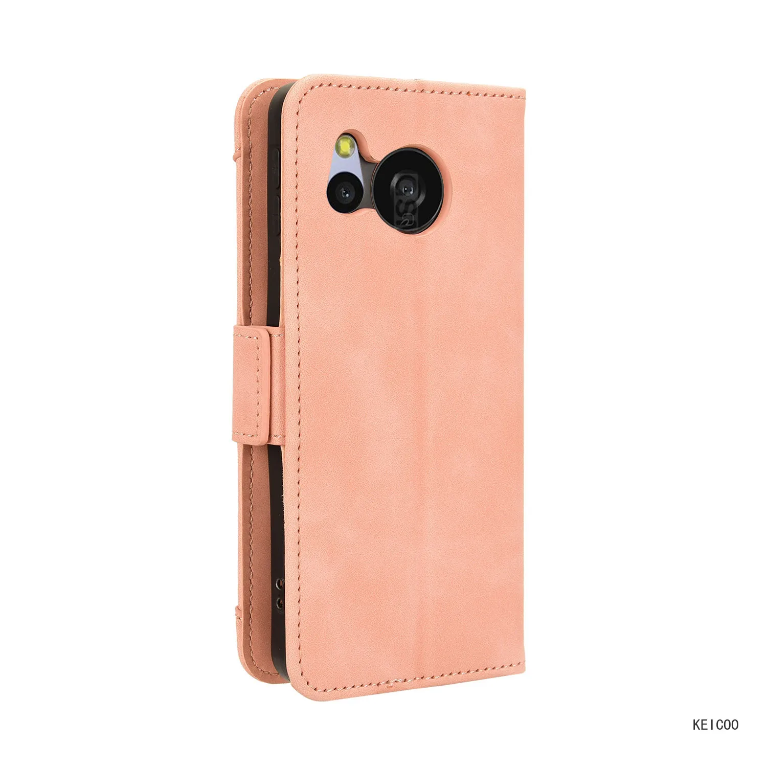 Capa de couro Dustproof para Sharp Aqous Sense 8, Sense8, SHG11, slot para múltiplos cartões, carteira, Clip Shell, capa do telefone à prova de choque, luxo