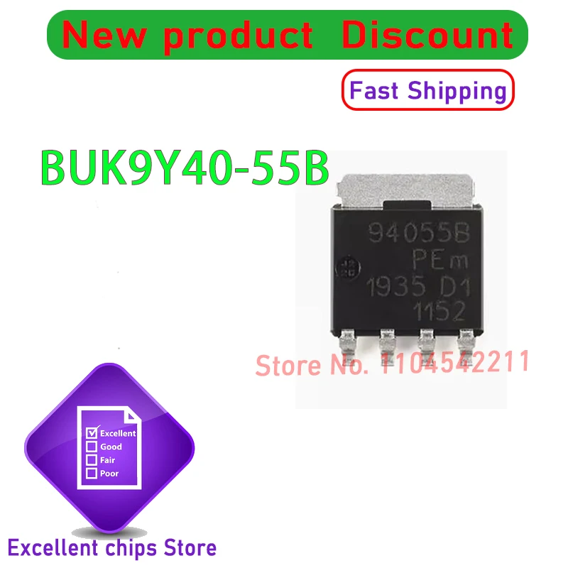 BUK9Y40-55B 94055B SOT669 10PCS~100PCS/LOT